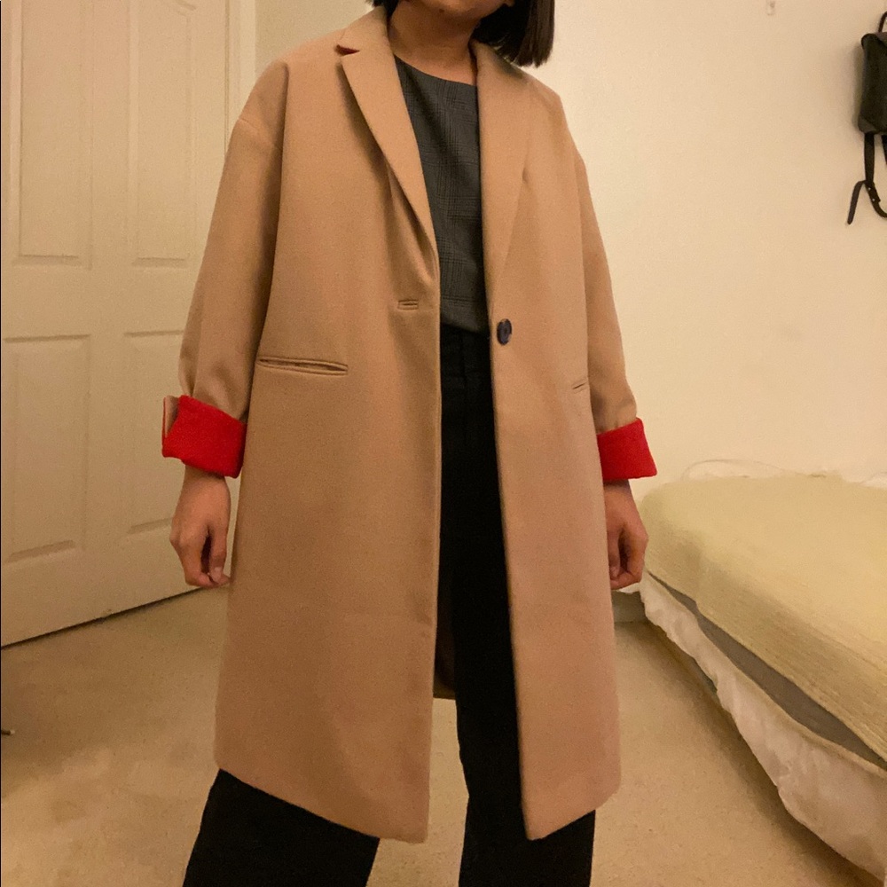 Tan Topshop Trench Coat